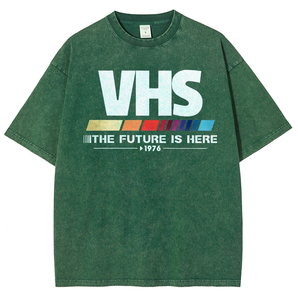 Retro VHS 1976 Graphic Washed T-Shirt 