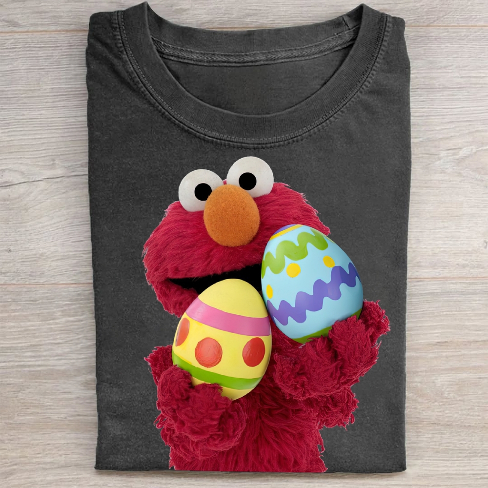 "Easter Egg Elmo" Vintage Washed Tee