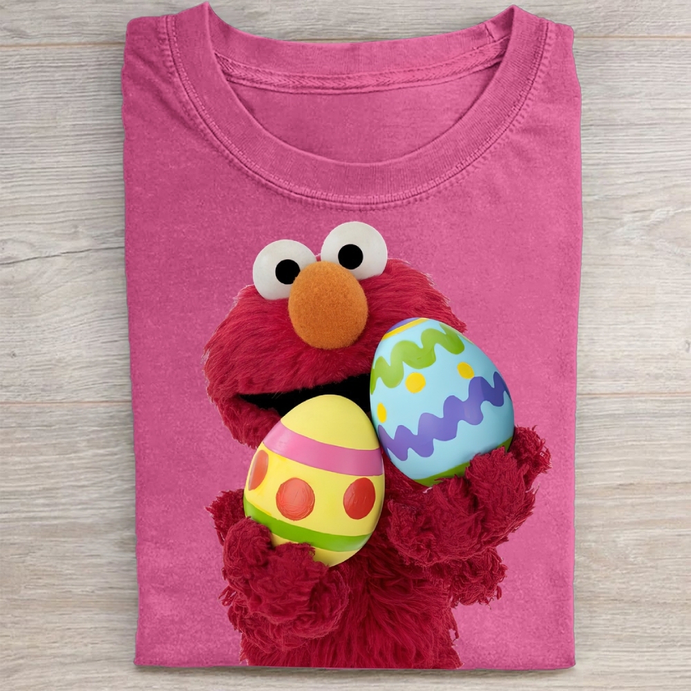 "Easter Egg Elmo" Vintage Washed Tee