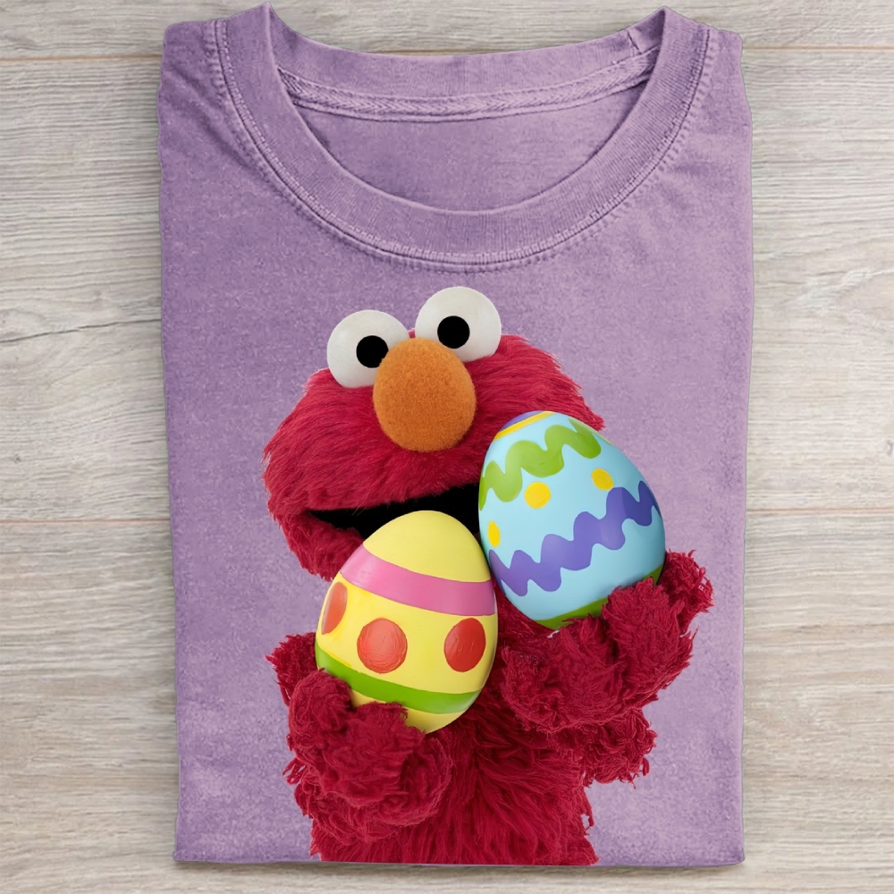 "Easter Egg Elmo" Vintage Washed Tee