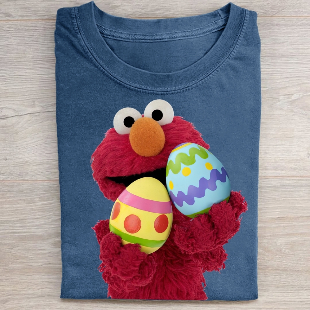 "Easter Egg Elmo" Vintage Washed Tee