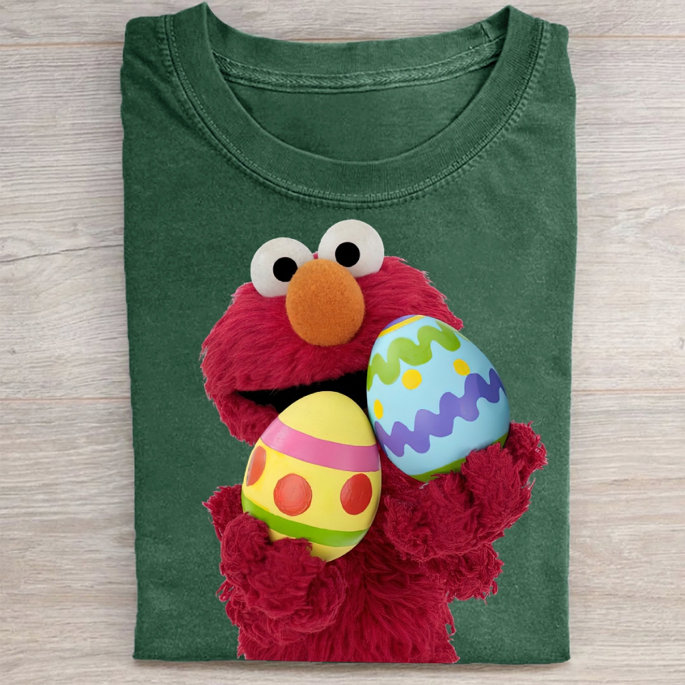 "Easter Egg Elmo" Vintage Washed Tee