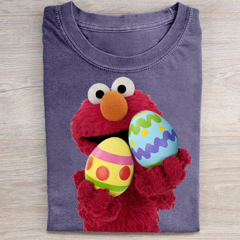 "Easter Egg Elmo" Vintage Washed Tee