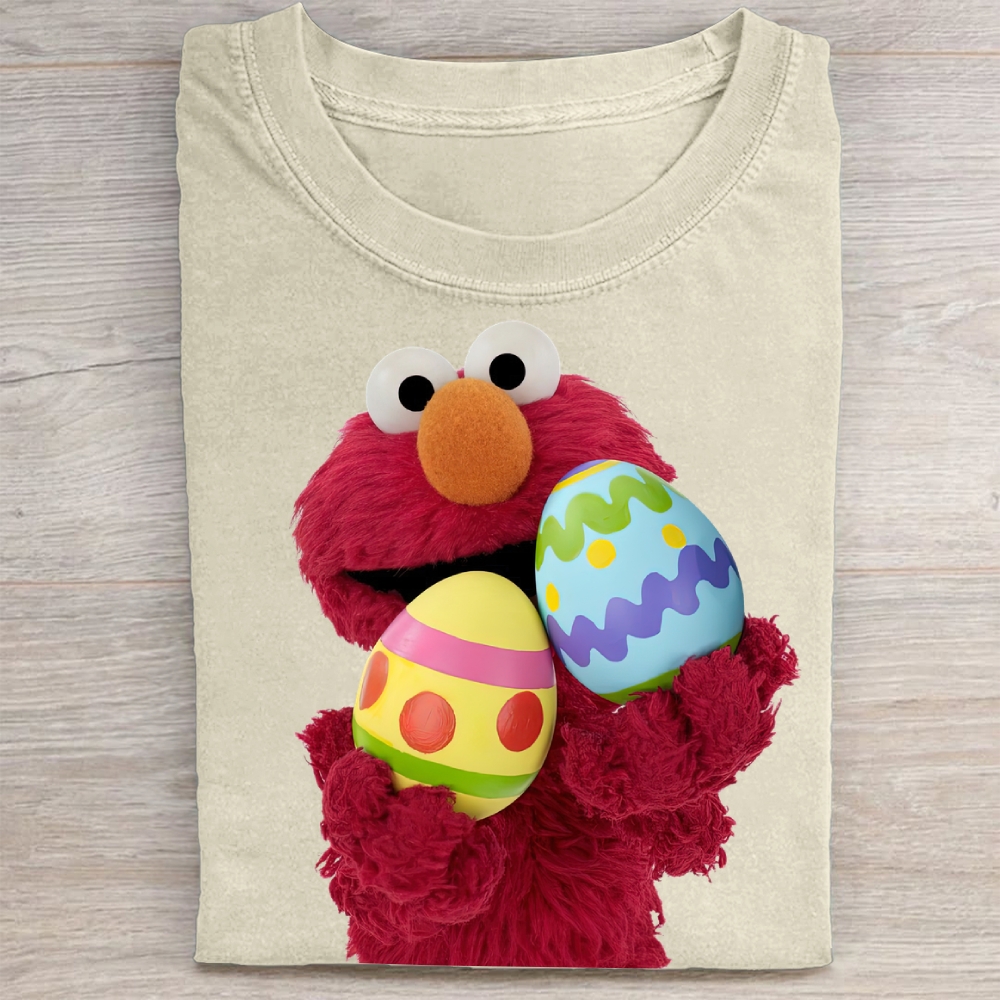 "Easter Egg Elmo" Vintage Washed Tee