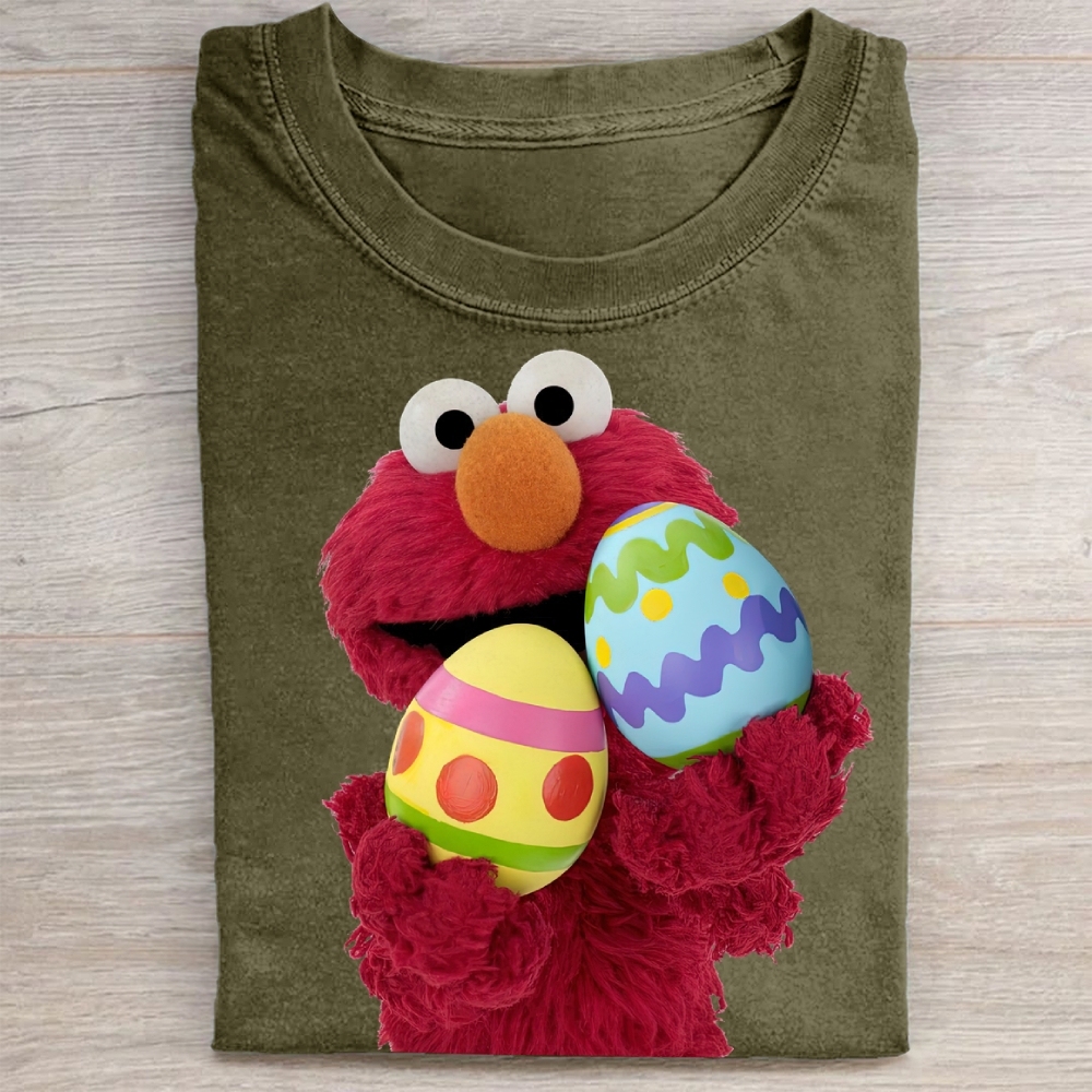 "Easter Egg Elmo" Vintage Washed Tee