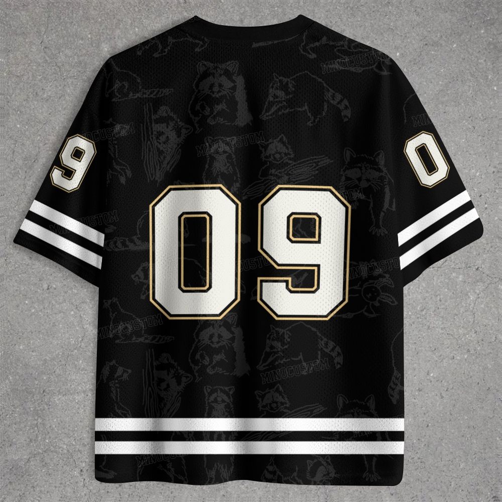 Funny Raccoon Drinking Iced Coffee Jersey Shirts 