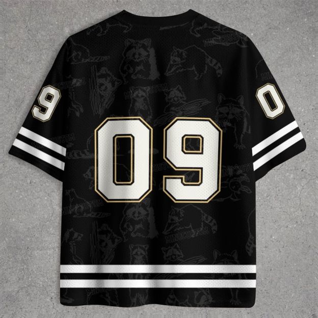 Funny Raccoon Drinking Iced Coffee Jersey Shirts 