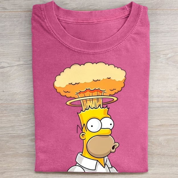 Cartoon Explosion Graphic  Washed Tee 