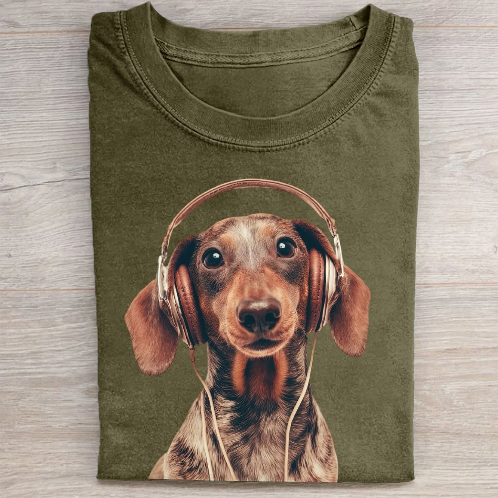 Music Lover Pet Washed Tee