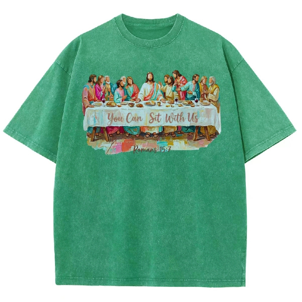 You Can Sit With Us Graphic Washed T-Shirt