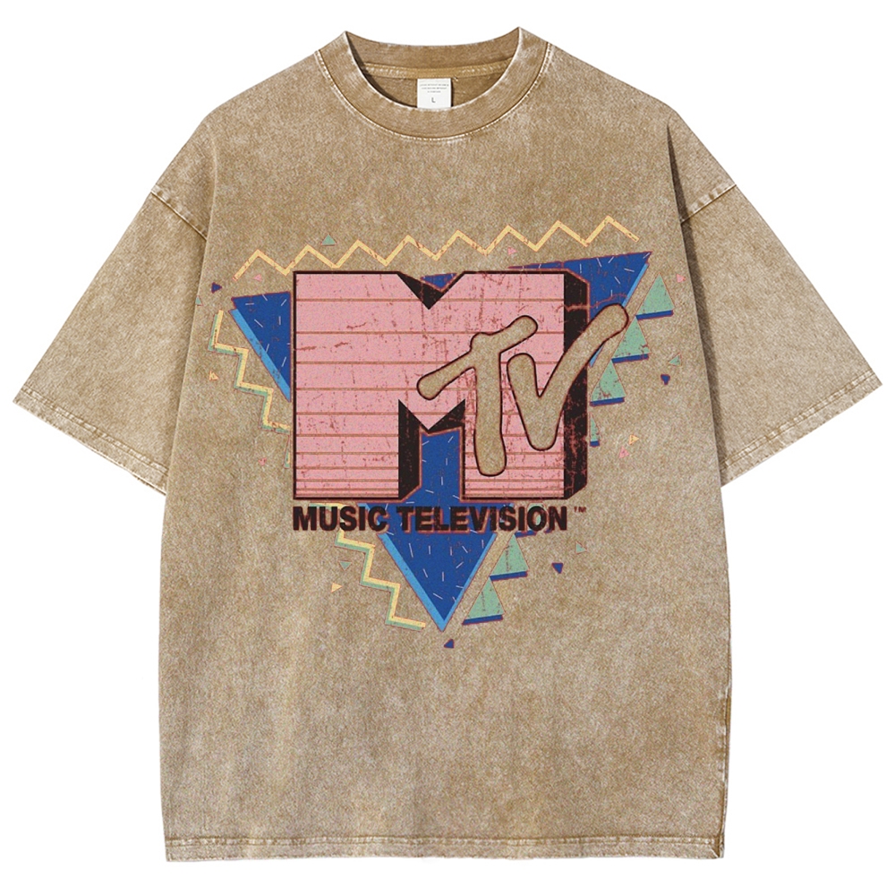 "Retro 90s MTV" Washed T-Shirt