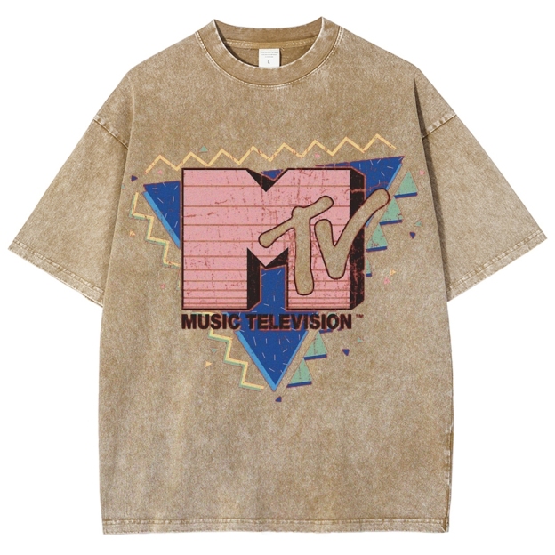 "Retro 90s MTV" Washed T-Shirt