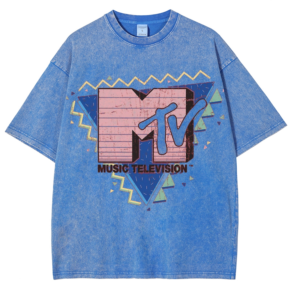"Retro 90s MTV" Washed T-Shirt