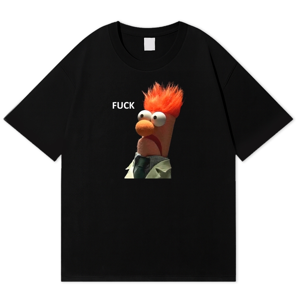 "FUCK" Beaker Meme Cotton T-shirt