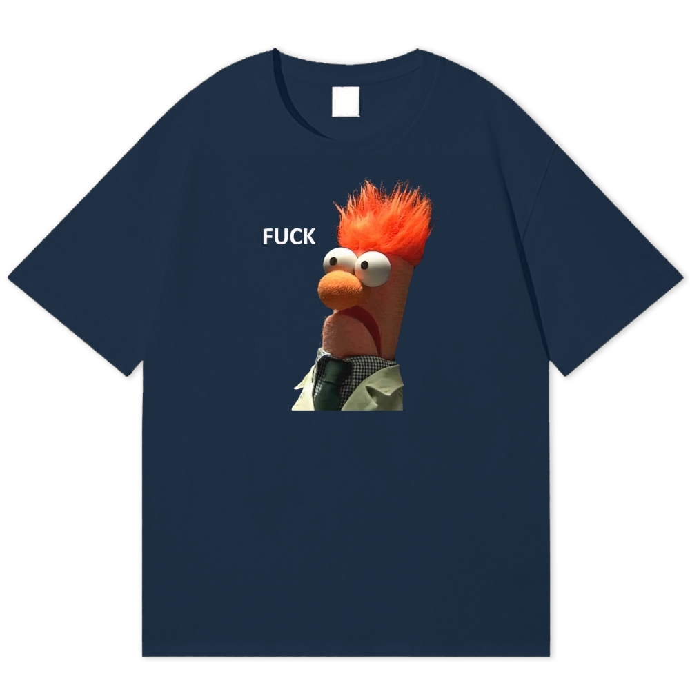 "FUCK" Beaker Meme Cotton T-shirt