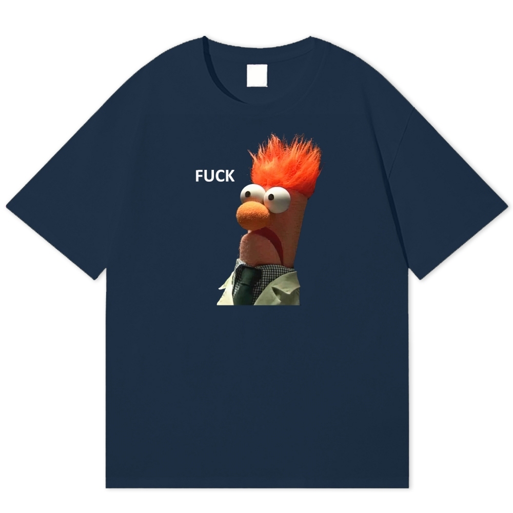 "FUCK" Beaker Meme Cotton T-shirt