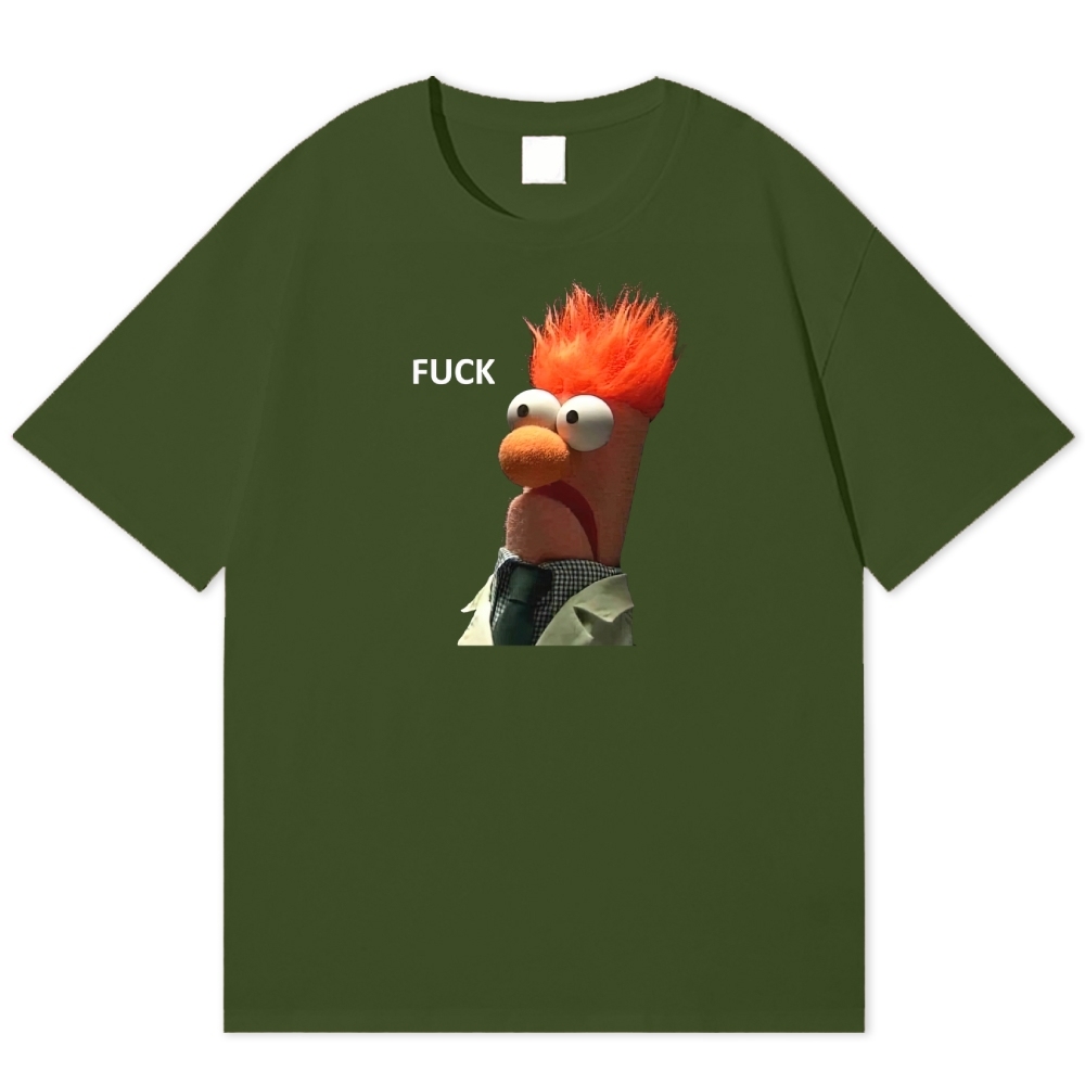 "FUCK" Beaker Meme Cotton T-shirt