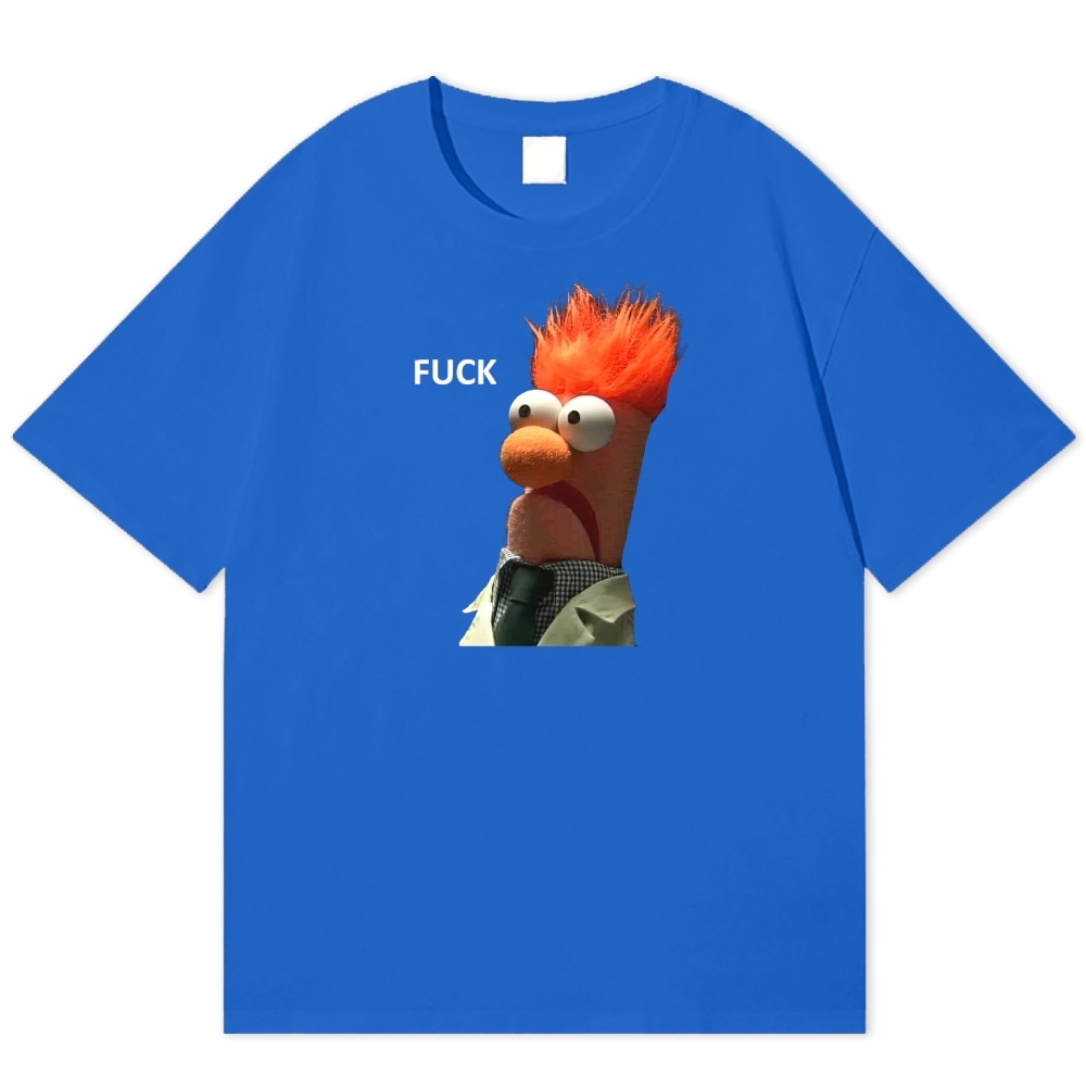 "FUCK" Beaker Meme Cotton T-shirt