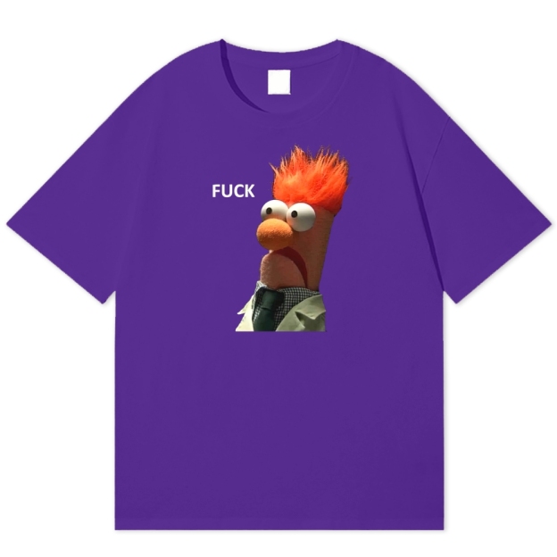 "FUCK" Beaker Meme Cotton T-shirt