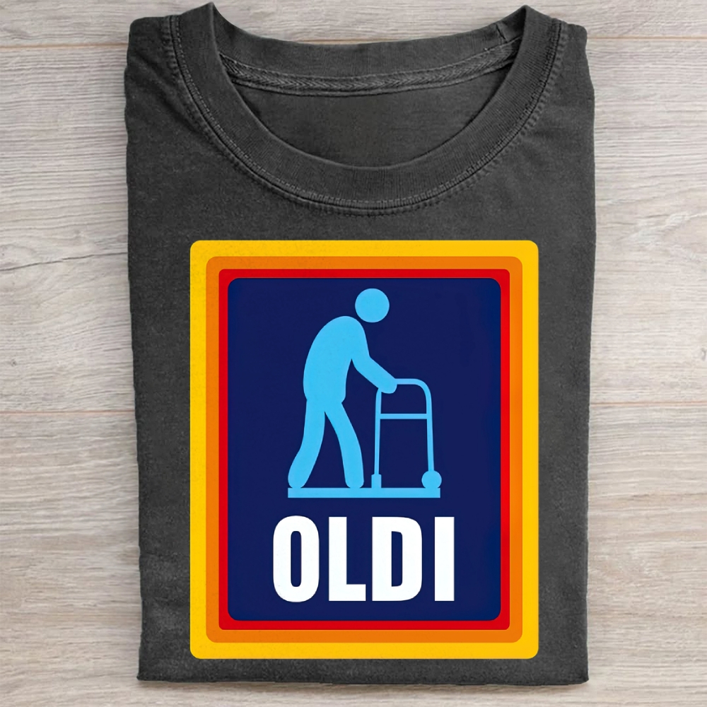 Funny Elderly Parody  Washed Tee 
