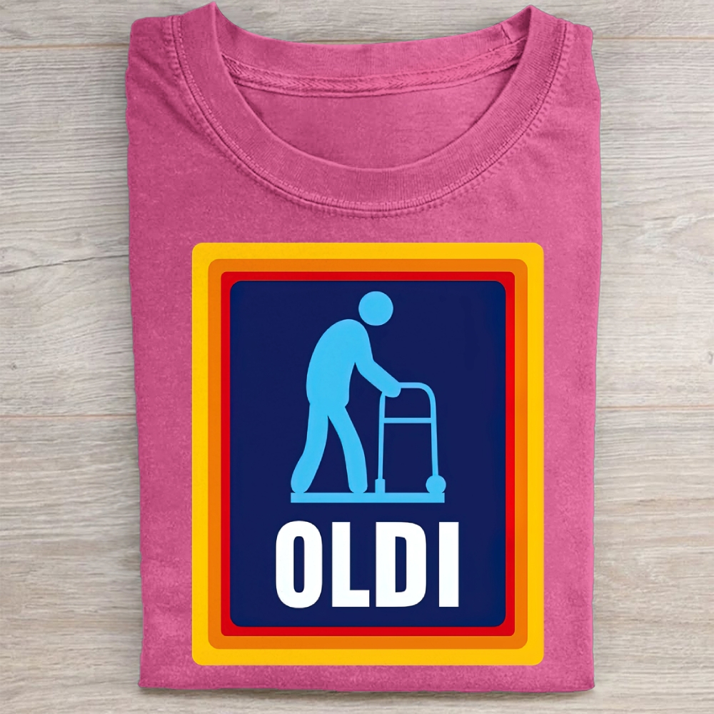 Funny Elderly Parody  Washed Tee 
