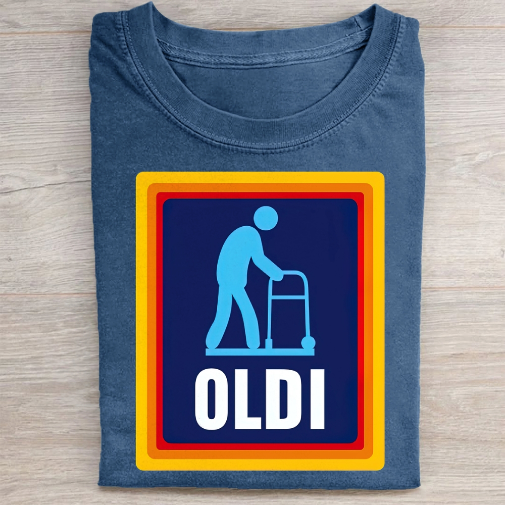 Funny Elderly Parody  Washed Tee 