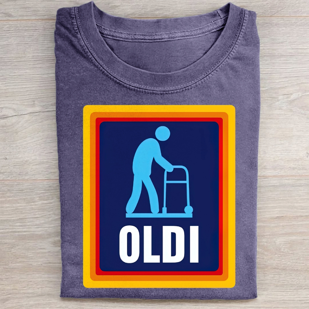 Funny Elderly Parody  Washed Tee 