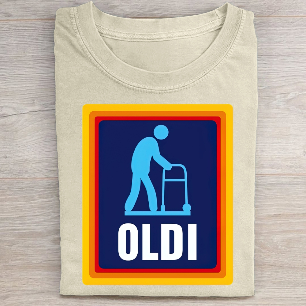 Funny Elderly Parody  Washed Tee 