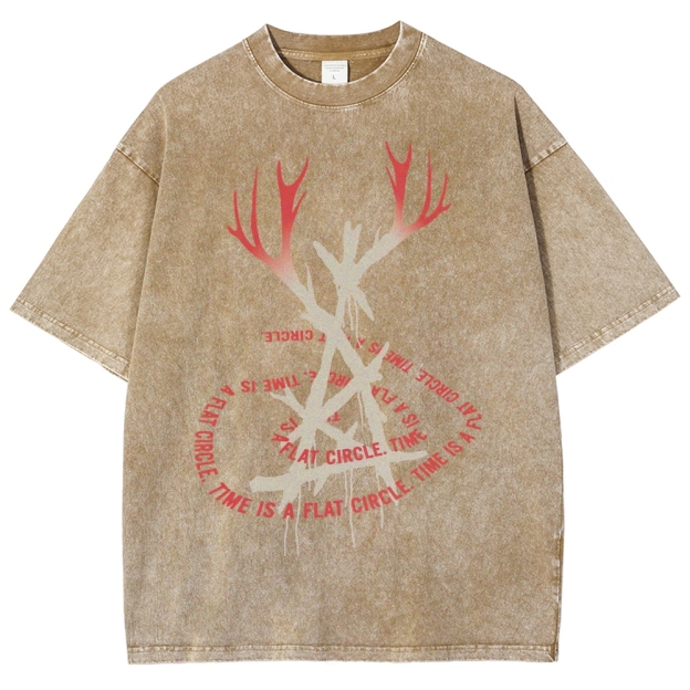 True Carcosa Spiral  Washed T-Shirt 