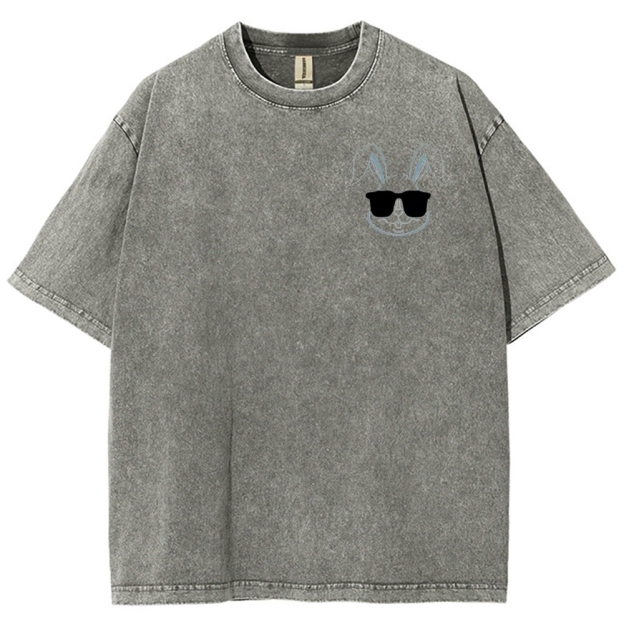 "Big Hoppa" Cool Bunny Washed T-Shirt