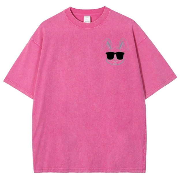 "Big Hoppa" Cool Bunny Washed T-Shirt