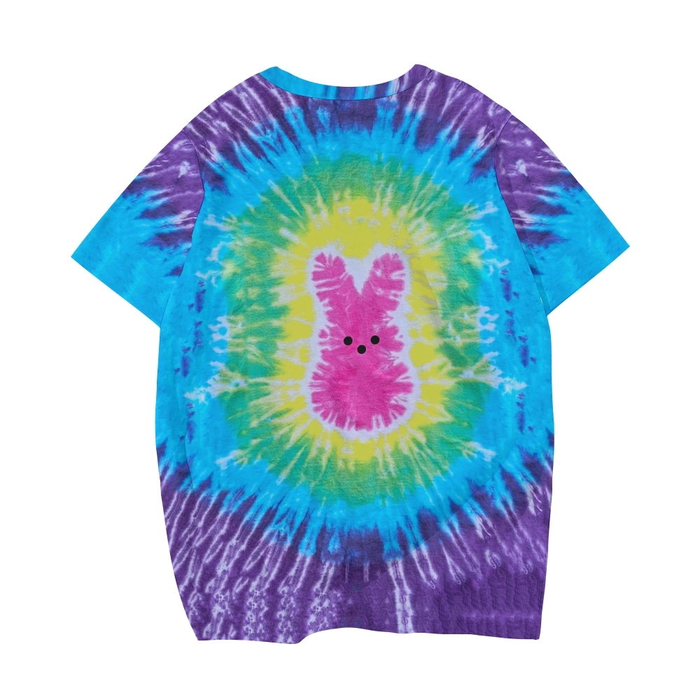 Colorburst Bunny Silhouette Tie-Dye T-Shirt