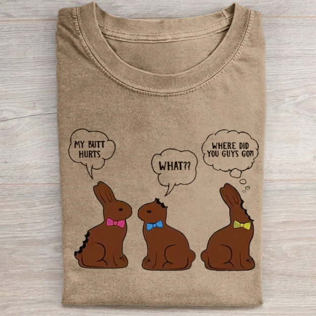 Easter Bunny  Washed Tee 