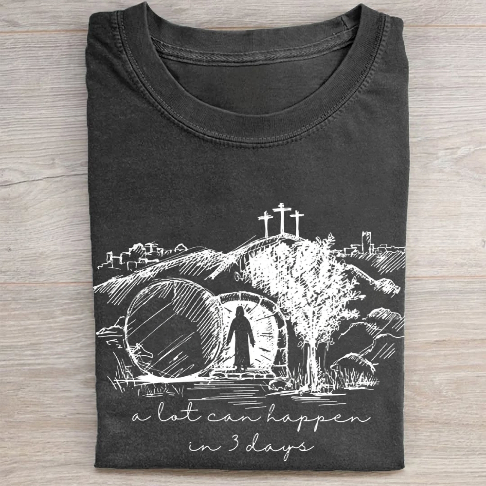 Jesus Easter  Washed Tee 