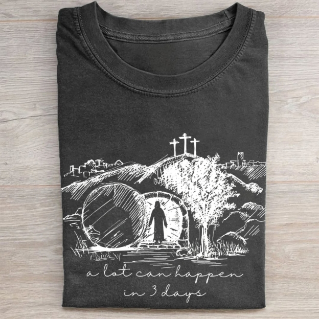 Jesus Easter  Washed Tee 