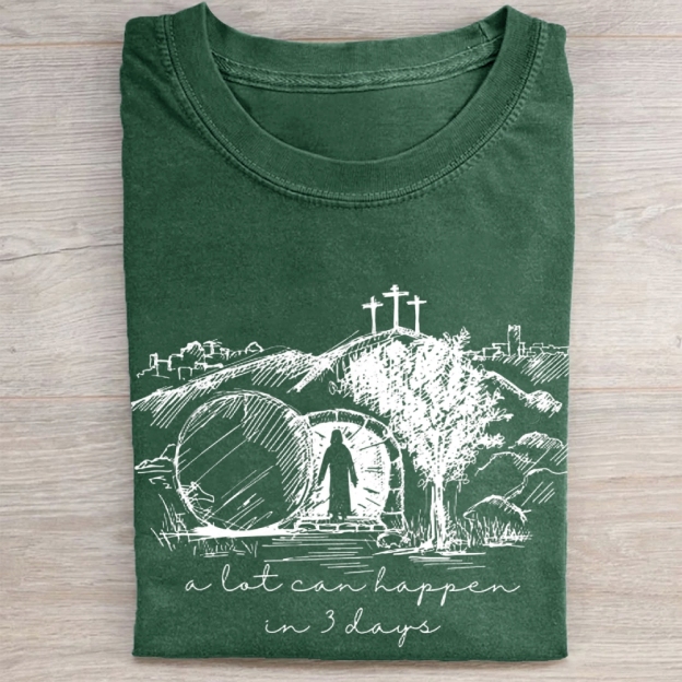 Jesus Easter  Washed Tee 