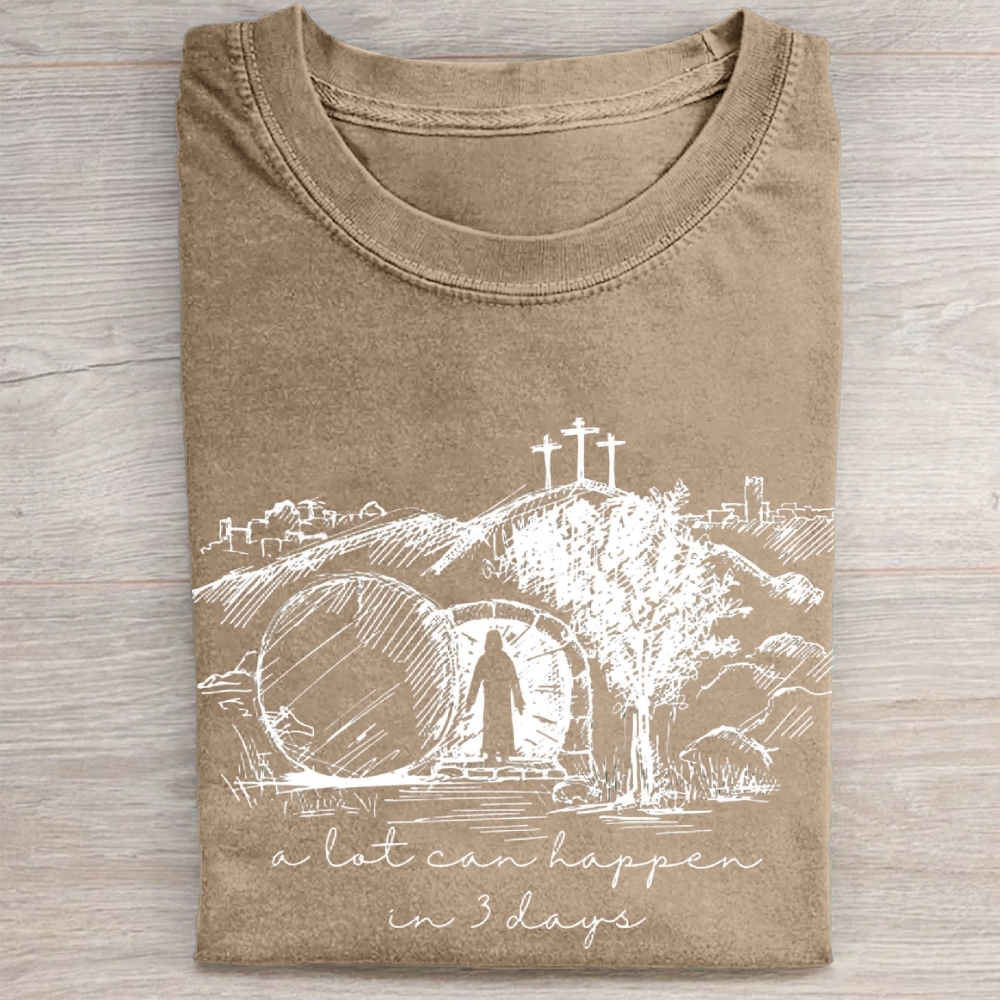 Jesus Easter  Washed Tee 