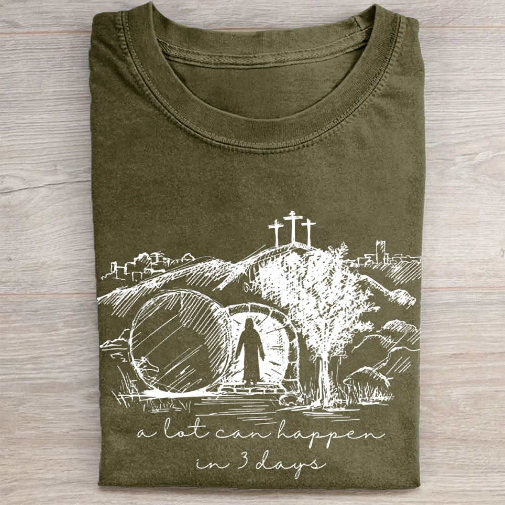 Jesus Easter  Washed Tee 
