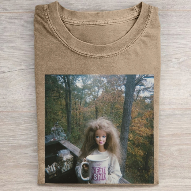 "Eat Shit" Cabin Doll Vintage Washed Tee