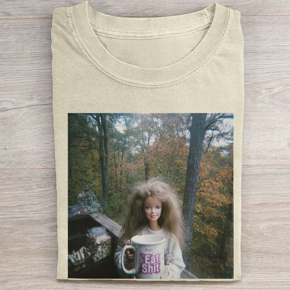 "Eat Shit" Cabin Doll Vintage Washed Tee