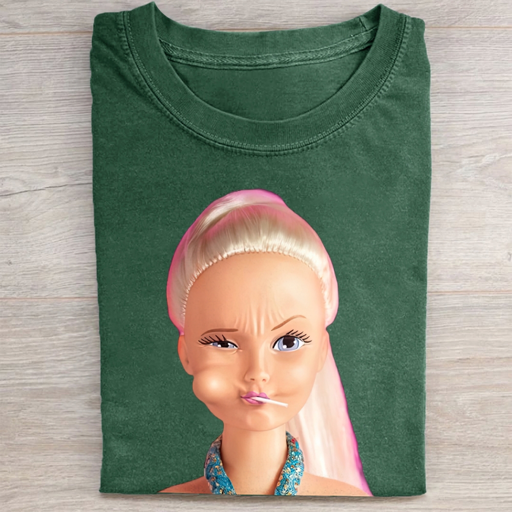 "Pouty Baddie" Sassy Doll Vintage Washed Tee