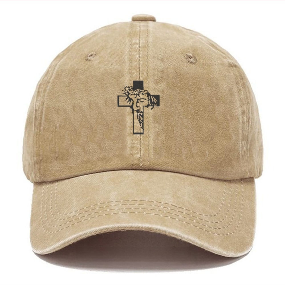 Embroidery Jesus Washed Cap
