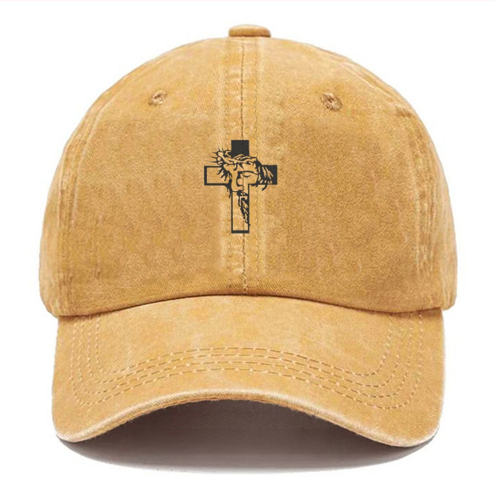 Embroidery Jesus Washed Cap 