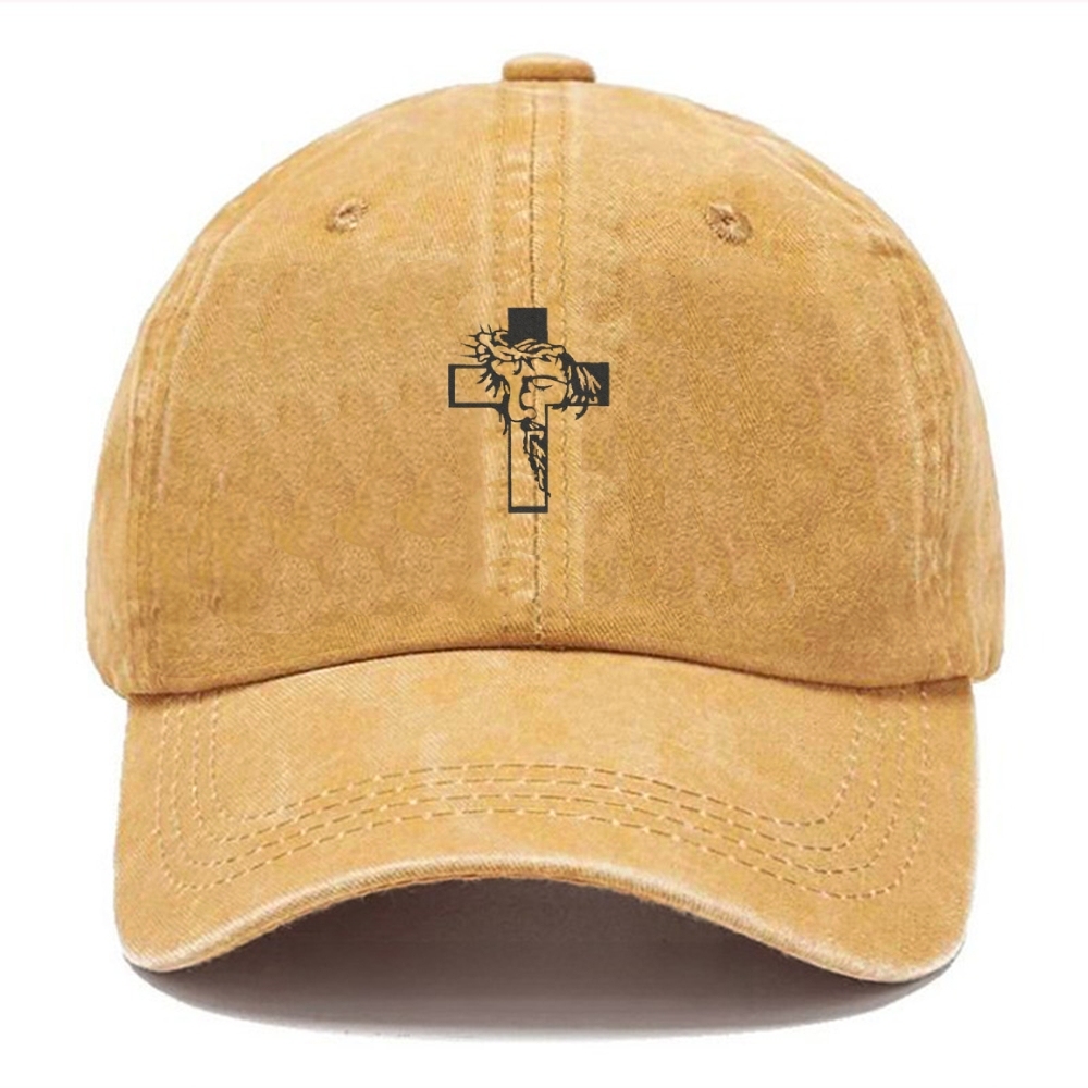 Embroidery Jesus Washed Cap 