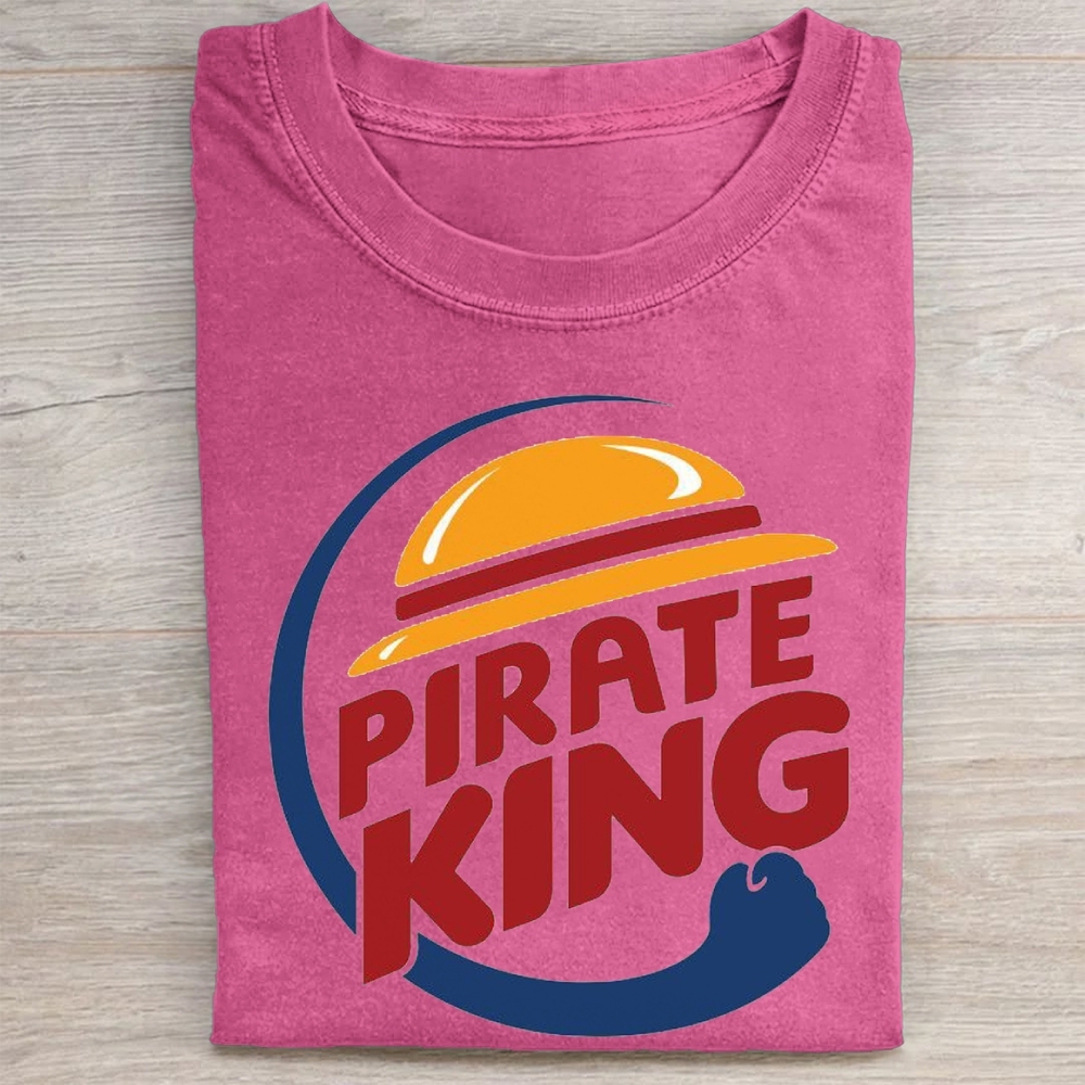 "Pirate King" Fast Food Parody Vintage Washed Tee