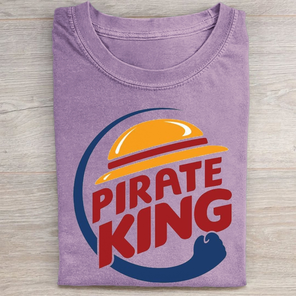 "Pirate King" Fast Food Parody Vintage Washed Tee