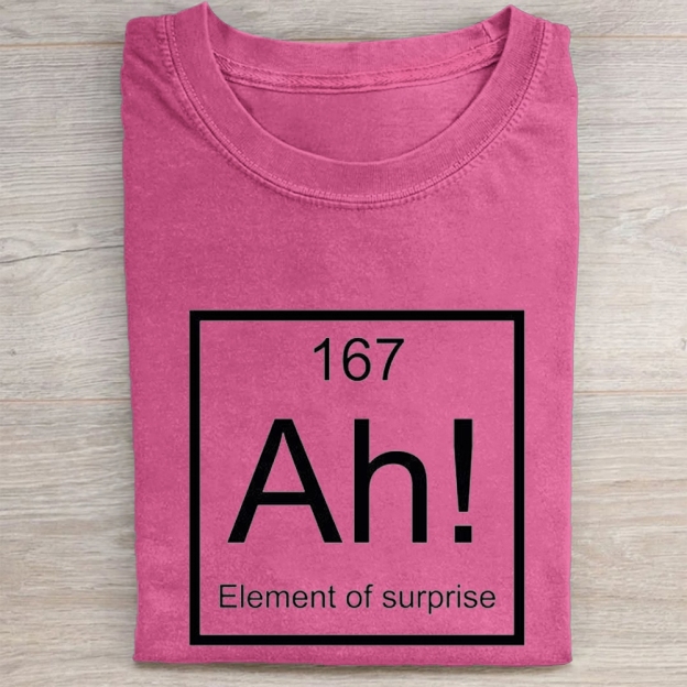 "Element of Surprise" Science Meme Vintage Washed Tee