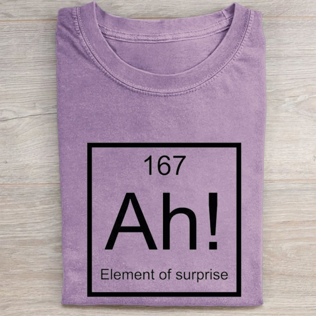 "Element of Surprise" Science Meme Vintage Washed Tee