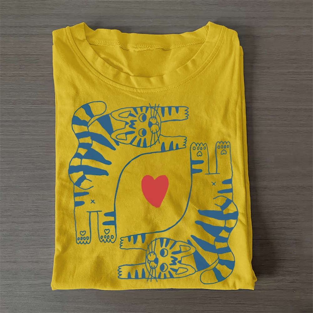 Cat Lover Cotton T-Shirt 