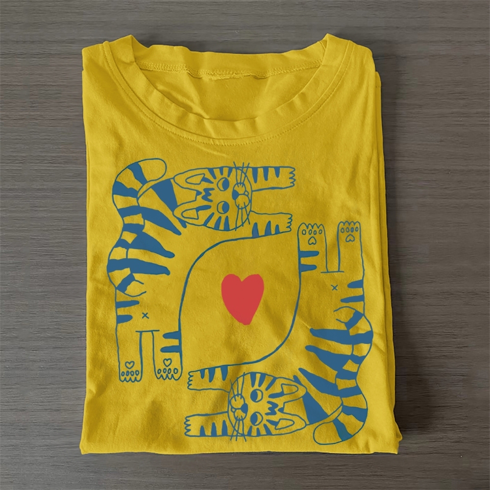 Cat Lover Cotton T-Shirt 